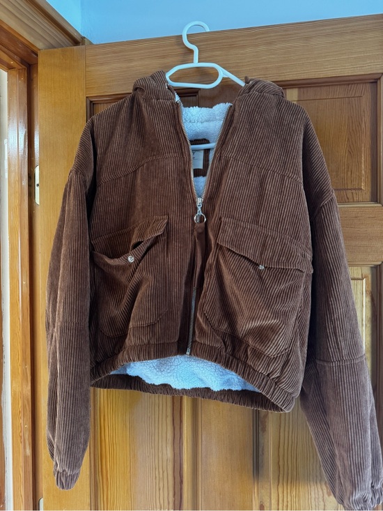Ashley By 26 International Jackets & Blazers - Ashley By 26 International Tan Corduroy Jacket with Cream Sherpa Lining